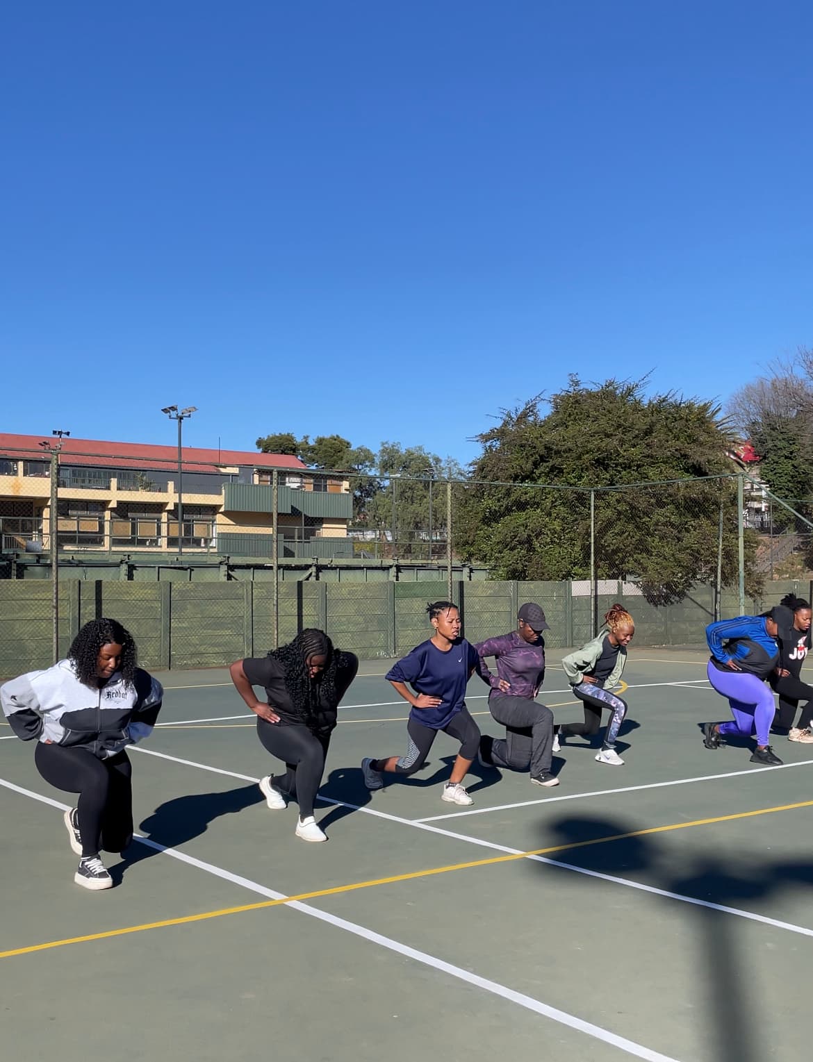 Outdoor workout session